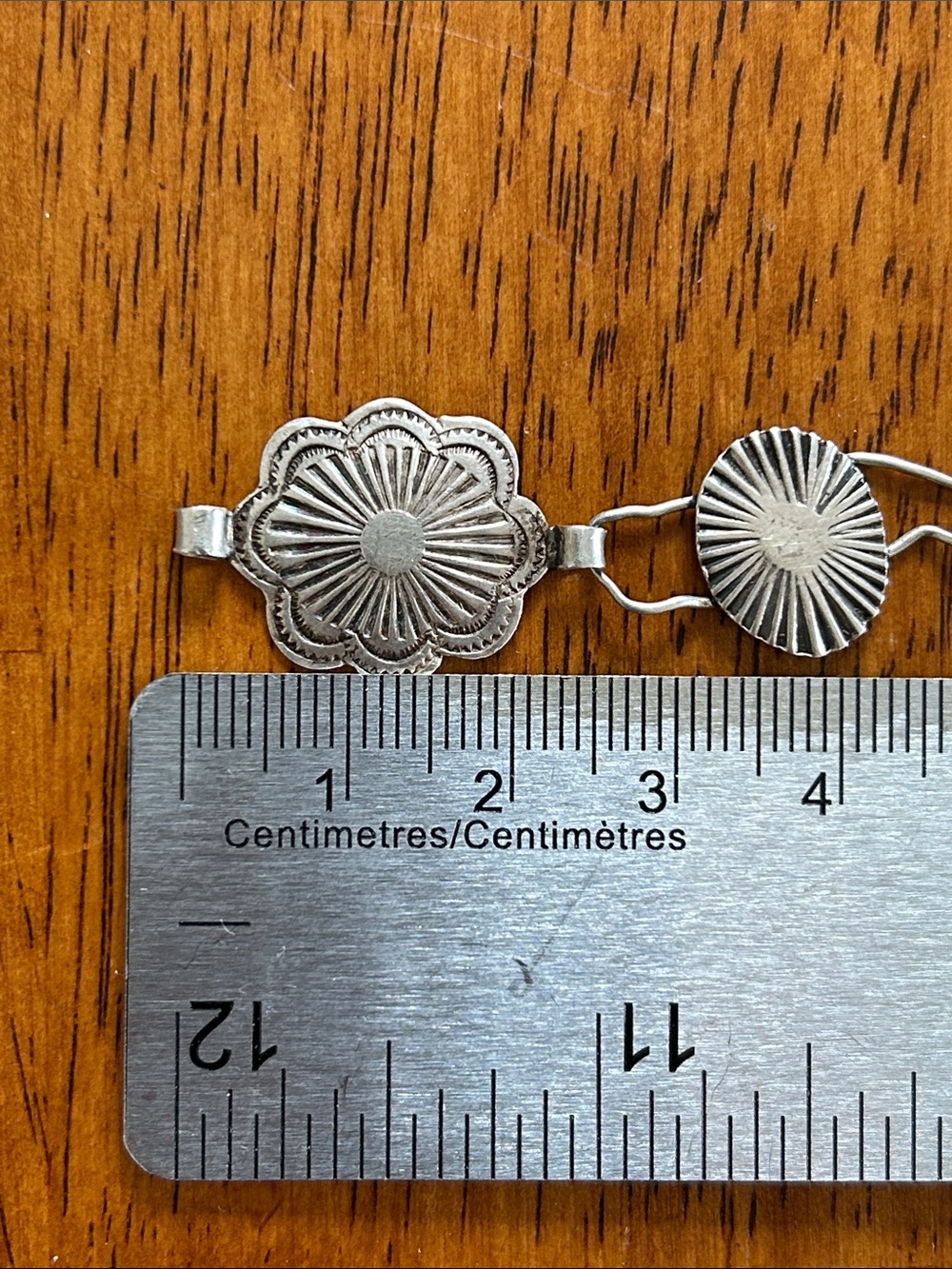 Navajo Silver Concho belt/necklace- Roger Skeet - Picture 16 of 17